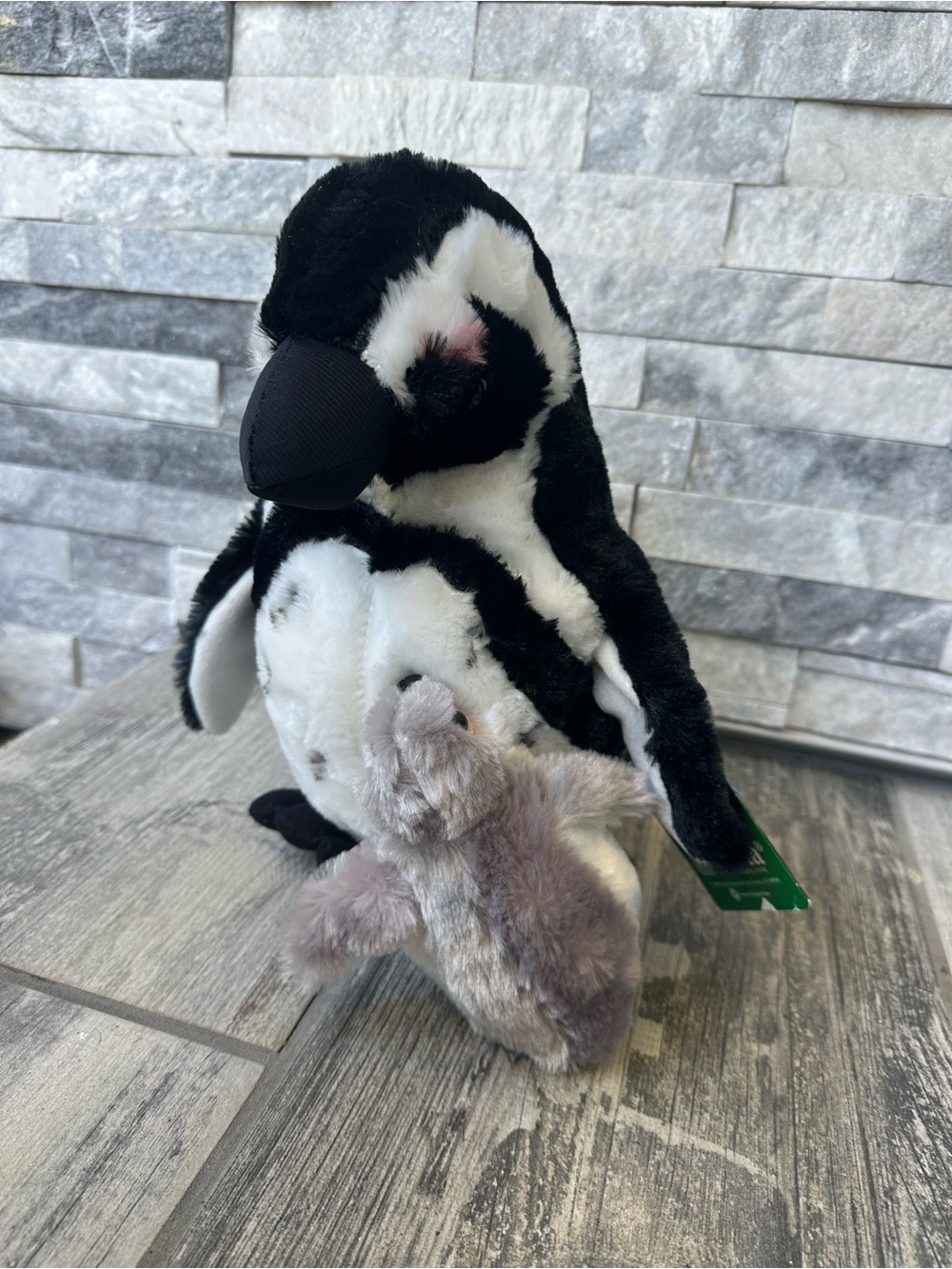 Fiesta HUMBOLT PENGUIN w/ Baby Plush Stuffed 11” Wildlife Animal Toy 2014 NWT